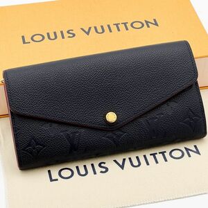 箱付き 美品 LOUIS VUITTON ルイヴィトン アンプラント ポルトフォイユ サラ 長財布 マリーヌルージュ M62125