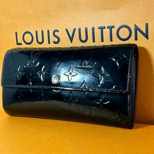 ☆1円〜☆LOUISVITTON ヴェルニ 長財布 ルイヴィトン 箱付き ブラック LV ヴィトン