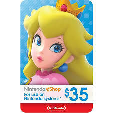 US North America version Nintendo eShop Card nintendo Nintendo prepaid card $35 dollar 