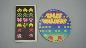 SPACE INVADERS　スペースインベーダー　面子　メンコ　丸めんこ　角めんこ　※送料140円　(JS7185