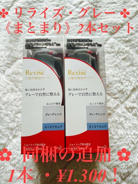 リライズ白髪用髪色サーバー 2本セット グレーまとまり仕上げ(155g) 花王