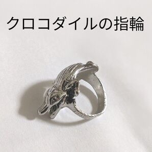 指輪 クロコダイル ワニ シルバー