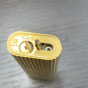 876 着火未確認 ガスライター Cartier カルティエ ローラー オーバル 楕円形 ゴールド 喫煙グッズ 喫煙具の画像8
