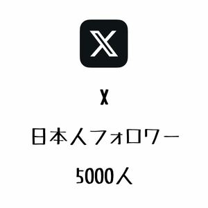 高品質 X エックス Twitter ツイッター 日本人フォロワー 5000人