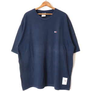 TOMMY HILFIGER■クルーネックプリントTシャツ ネイビー/XL トミーヒルフィガー