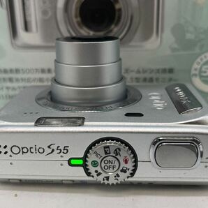 茅●401 PENTAX ペンタックス Optio S55 デジカメ デジタルカメラ 動作品 元箱付の画像4