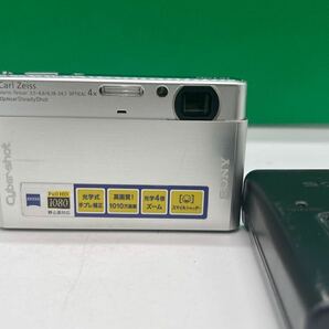 茅A●502 ソニー SONY Cyber-shot DSC-T77 コンパクトデジタルカメラ 動作品 充電器付の画像1