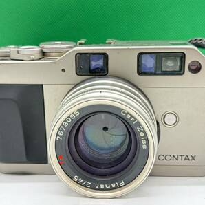 茅AW134 CONTAX G1 Lens Planar F2 45mm T* フィルムカメラ コンタックス の画像2