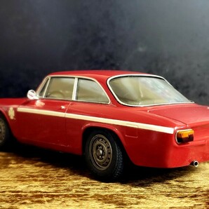 アルファロメオ GTA 1300 ジュニア １/24 グンゼ 完成品 素人素組 Alfa Romeo GTA1300 Juniorの画像8