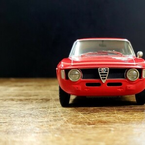 アルファロメオ GTA 1300 ジュニア １/24 グンゼ 完成品 素人素組 Alfa Romeo GTA1300 Juniorの画像1