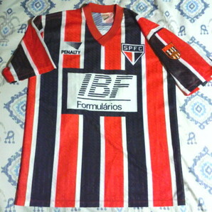 PENALTY SAO PAULO FC ユニフォーム Away 1991 1992 ペナルティ サンパウロ FC Brazil SPFC Vintage 年代物 Rai Ra Souza Vieiraの画像1