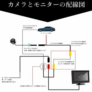 5%OFF セール バックカメラ バック モニターセット バックカメラセット 24v 後付け 12v フロントカメラ サイド 100万画素の画像9