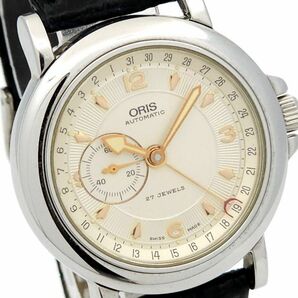 ★本体良品 1円 ORIS オリス ポインターデイト 7467 自動巻 動作品 裏スケ KB0343T（KK 116）の画像1