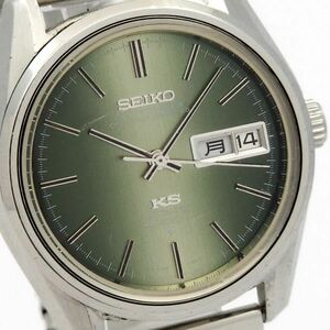 1円 KING SEIKO キングセイコー KSハイビート 5626-7040 自動巻 動作品 緑 KSメダリオン KB0373T（LL 51）