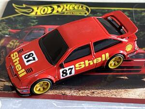 即決!2024 ホットウィール カーカルチャー 2パック ルース ☆ '87 フォード シエラ コスワース 赤 プレミアム Shell シェル