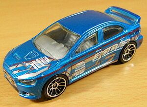 即決! 2010 HW Loose ☆ 2008 ランサー エボリューション 青 Lancer Evolution ランエボ 三菱