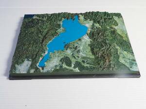 1/420000山岳模型　琵琶湖　比良山地　鈴鹿山脈　透明山名シート付