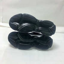 厚底　スニーカー　運動靴　23.5cm　ブラック　新品　未使用　アウトレット　レディース　キッズ　クッションソール　軽量　4805797_画像7