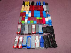 1 jpy start Plarail container loading . car * tanker . car * passenger car other 40 pcs and more locomotive 10 pcs attaching operation verification settled 