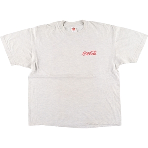 古着 ヘインズ Hanes COCA-COLA コカコーラ バックプリント アドバタイジングTシャツ メンズXL /eaa435003