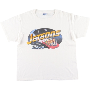 古着 90年代 ヘインズ Hanes THE JETSONS 宇宙家族ジェットソン キャラクタープリントTシャツ USA製 メンズXL ヴィンテージ /eaa435020