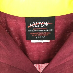 古着 ヒルトン HILTON オープンカラー ボウリングシャツ メンズL /eaa428873の画像3