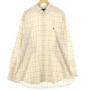 古着 ラルフローレン Ralph Lauren RALPH LAUREN GOLF TILDEN 長袖 ボタンダウンチェックシャツ メンズXXL /eaa435464