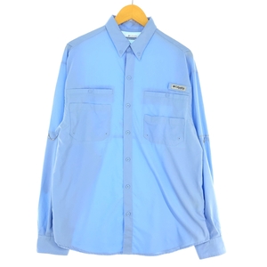 古着 コロンビア Columbia PFG ボタンダウン 長袖 フィッシングシャツ メンズM /eaa431615