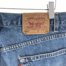 古着 90年代 リーバイス Levi's 550 RELAXED FIT デニムショーツ ハーフパンツ メンズw32 ヴィンテージ /eaa382531_画像4