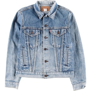 古着 90年代 リーバイス Levi's 70706-0216 バックワッペン デニムジャケット Gジャン USA製 レディースS ヴィンテージ /eaa431994