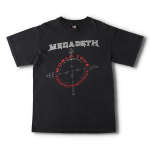 古着 90年代 giant MEGADETH メガデス CRYPIC WRITINGS WORLD TOUR バンドTシャツ バンT メンズXL ヴィンテージ /evb004744