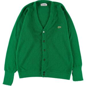 古着 70年代 ラコステ LACOSTE IZOD アクリルニットカーディガン メンズM ヴィンテージ /eaa318229 【SS2306】