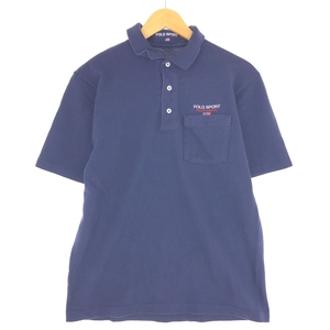 古着 90年代 ラルフローレン Ralph Lauren POLO SPORT ポロスポーツ 半袖 ポロシャツ USA製 メンズL ヴィンテージ /eaa435806