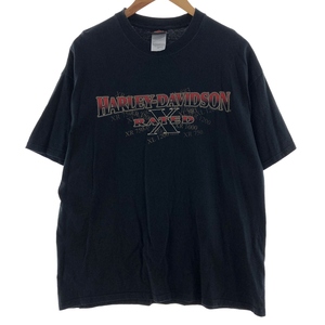 古着 ハーレーダビッドソン Harley-Davidson HANES モーターサイクル バイクTシャツ メンズXL /eaa382794