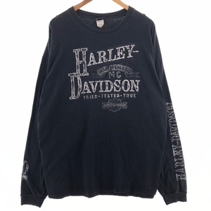 古着 ビッグサイズ ハーレーダビッドソン Harley-Davidson HANES ロングTシャツ ロンT メンズXXXL /eaa382809