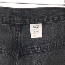 古着 90年代 リーバイス Levi's 505 REGULAR FIT ブラックデニムショーツ ショートパンツ メンズw36 ヴィンテージ /eaa382359_画像3