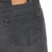 古着 90年代 リーバイス Levi's 505 REGULAR FIT ブラックデニムショーツ ショートパンツ メンズw36 ヴィンテージ /eaa382359_画像7