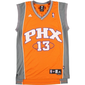 古着 アディダス adidas NBA PHOENIX SUNS フェニックスサンズ Vネック ゲームシャツ レプリカユニフォーム メンズS /eaa433398