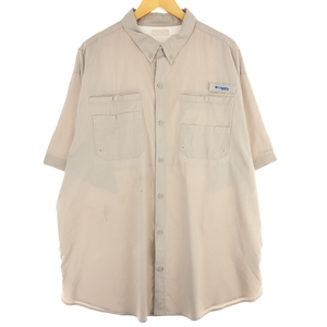 古着 コロンビア Columbia PFG ボタンダウン 半袖 フィッシングシャツ メンズXXL /eaa436738