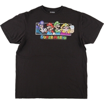 古着 SUPER MARIO スーパーマリオ キャラクタープリントTシャツ メンズL /eaa436119_画像1