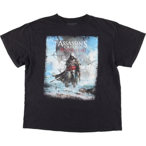 古着 ASSASINS CREEDIV BLACK FLAG アサシンクリードブラックフラッグ キャラクタープリントTシャツ メンズXL /eaa436145