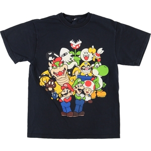 古着 SUPER MARIO スーパーマリオ キャラクタープリントTシャツ メンズM /eaa436196