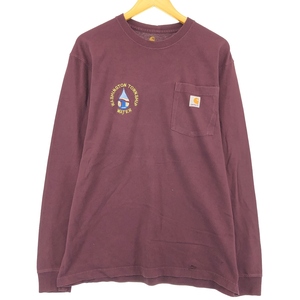 古着 カーハート Carhartt ORIGINAL FIT ロングTシャツ ロンT メンズM /eaa430368