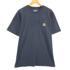 古着 カーハート Carhartt ORIGINAL FIT 半袖 ワンポイントロゴポケットTシャツ メンズM /eaa413856