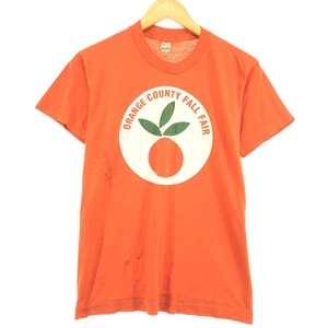 古着 90年代 スクリーンスターズ SCREEN STARS ORANGE COUNTY FALL FAIR プリントTシャツ USA製 メンズS ヴィンテージ /eaa413852