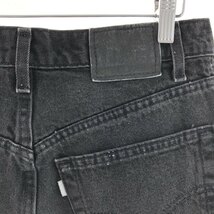 古着 90年代 リーバイス Levi's SILVER TAB シルバータブ LOOSE ルーズ ブラックデニムショーツ ショートパンツ USA製 メンズw30/eaa382381_画像4