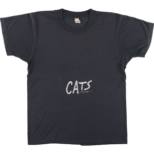 古着 80年代 スクリーンスターズ SCREEN STARS CATS キャッツ プリントTシャツ USA製 メンズM ヴィンテージ /eaa425555