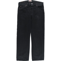 古着 リーバイス Levi's 501 STRAIGHT LEG BUTTON-FLY ユーロモデル ブラックデニム ストレートデニムパンツ メンズw36 /eaa438078_画像1