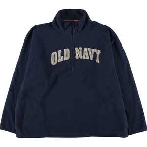 古着 OLD NAVY ハーフジップ フリースプルオーバー メンズXXL /eaa388799