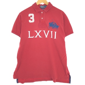 古着 ラルフローレン Ralph Lauren POLO by Ralph Lauren CUSTOM FIT 半袖 ポロシャツ メンズL /eaa436567